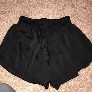 Black flowy shorts